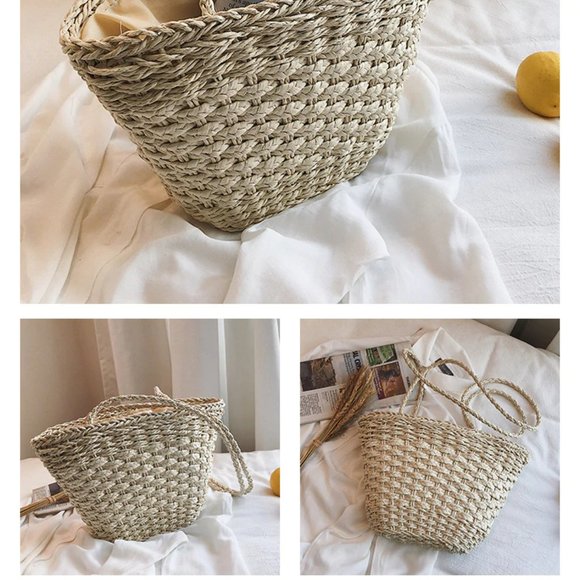 ALPA PACO STRAW SHOULDER BAG - Picture 8 of 9